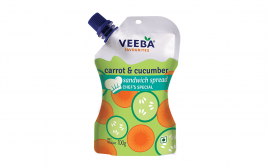 Veeba Carrot & Cucumber Sandwich Spread Chef's Special  Pouch  100 grams
